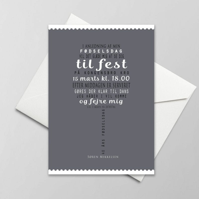 invitation til fødselsdag