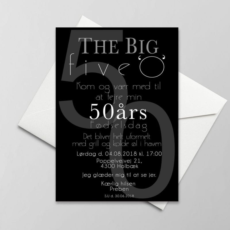 Invitation til 50 års