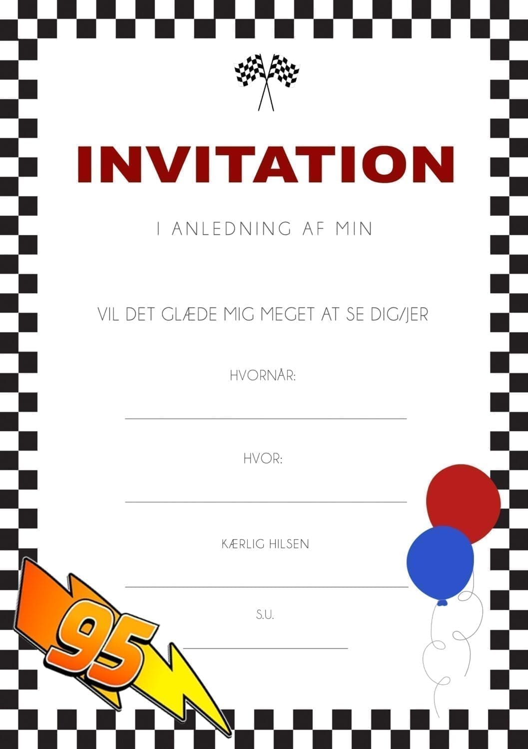 Bornefodselsdag Har Du Brug For Et Designet Skabelon Se Her