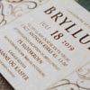 Træ invitation til bryllup