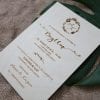 Invitation i træ bryllup