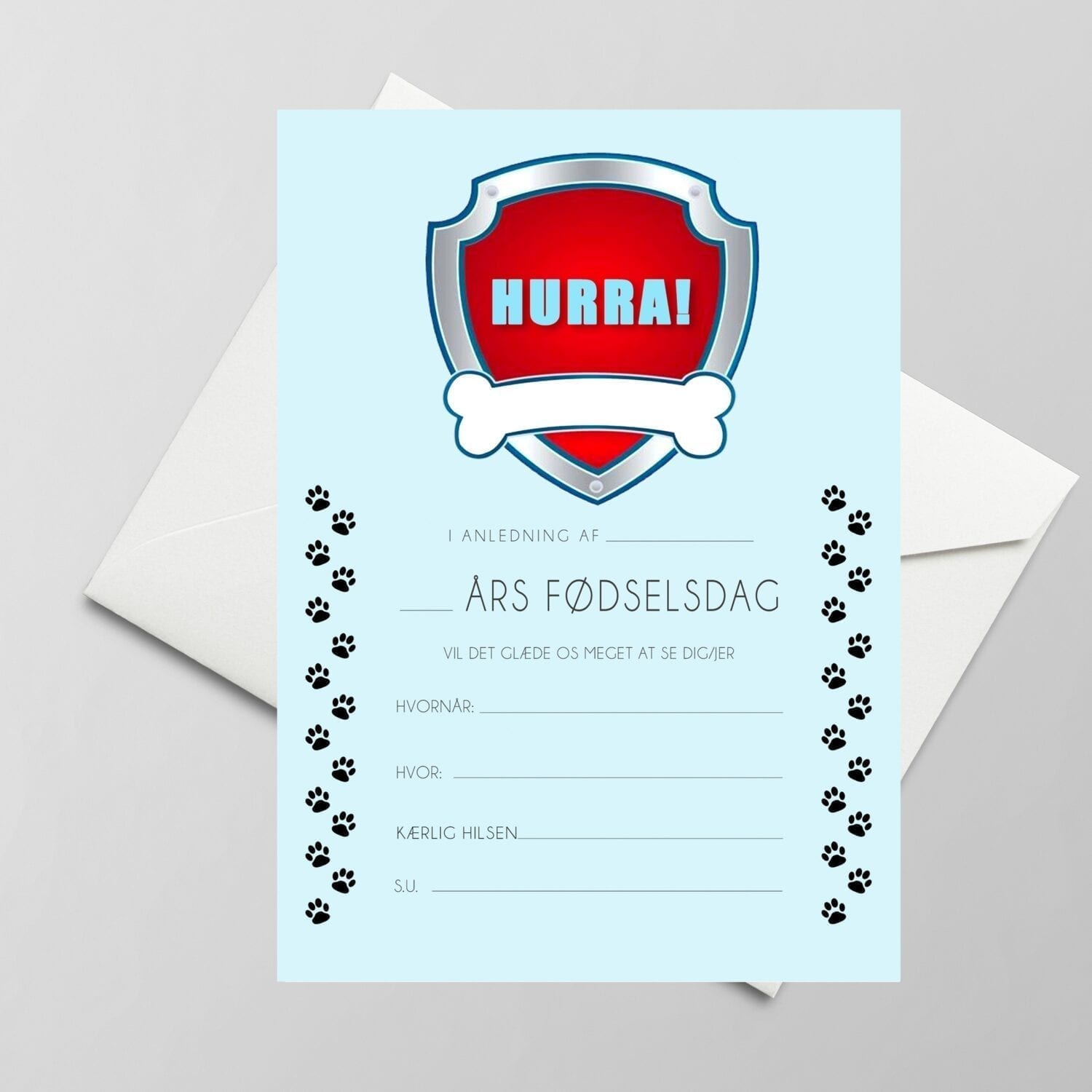 paw patrol invitation gratis