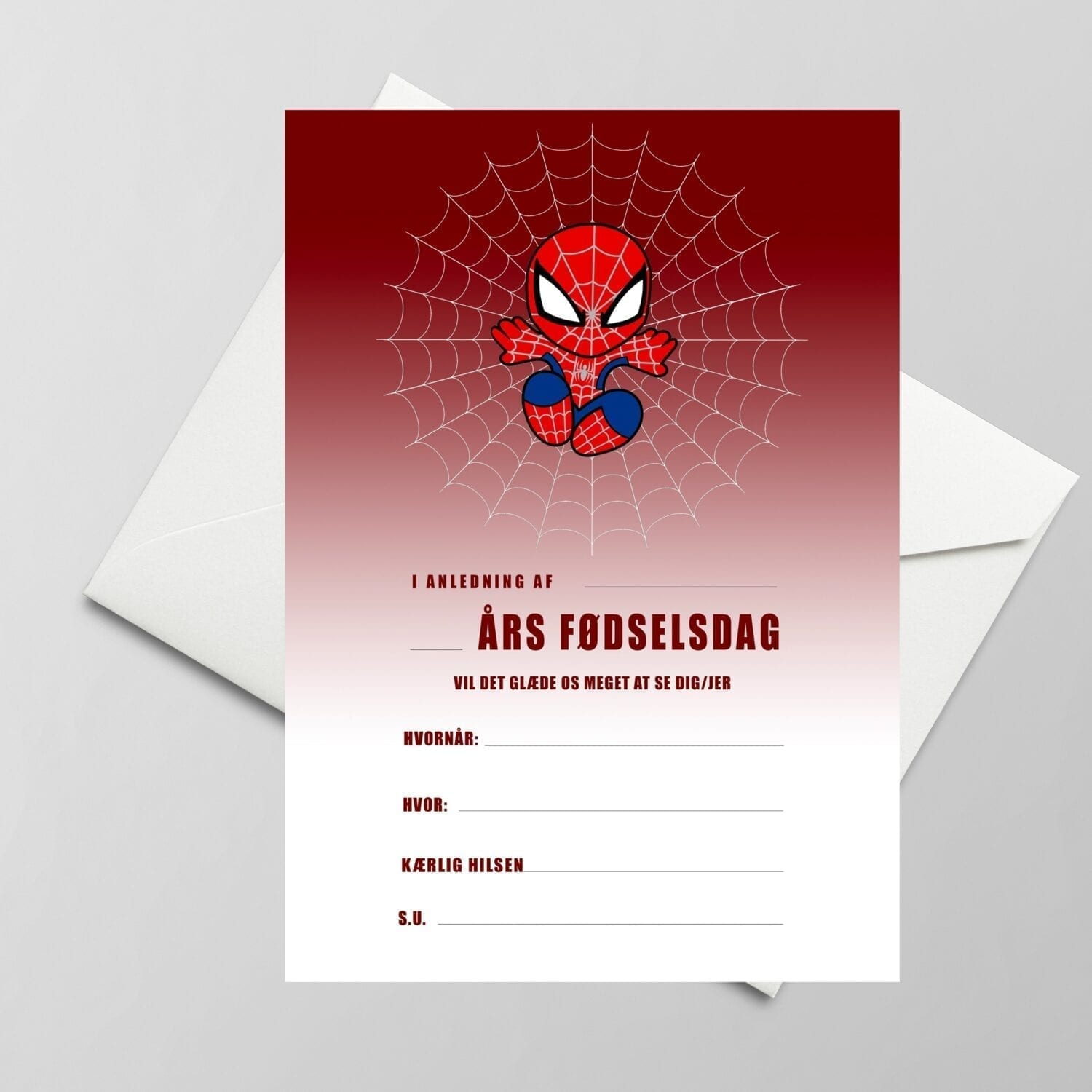 spiderman invitation gratis
