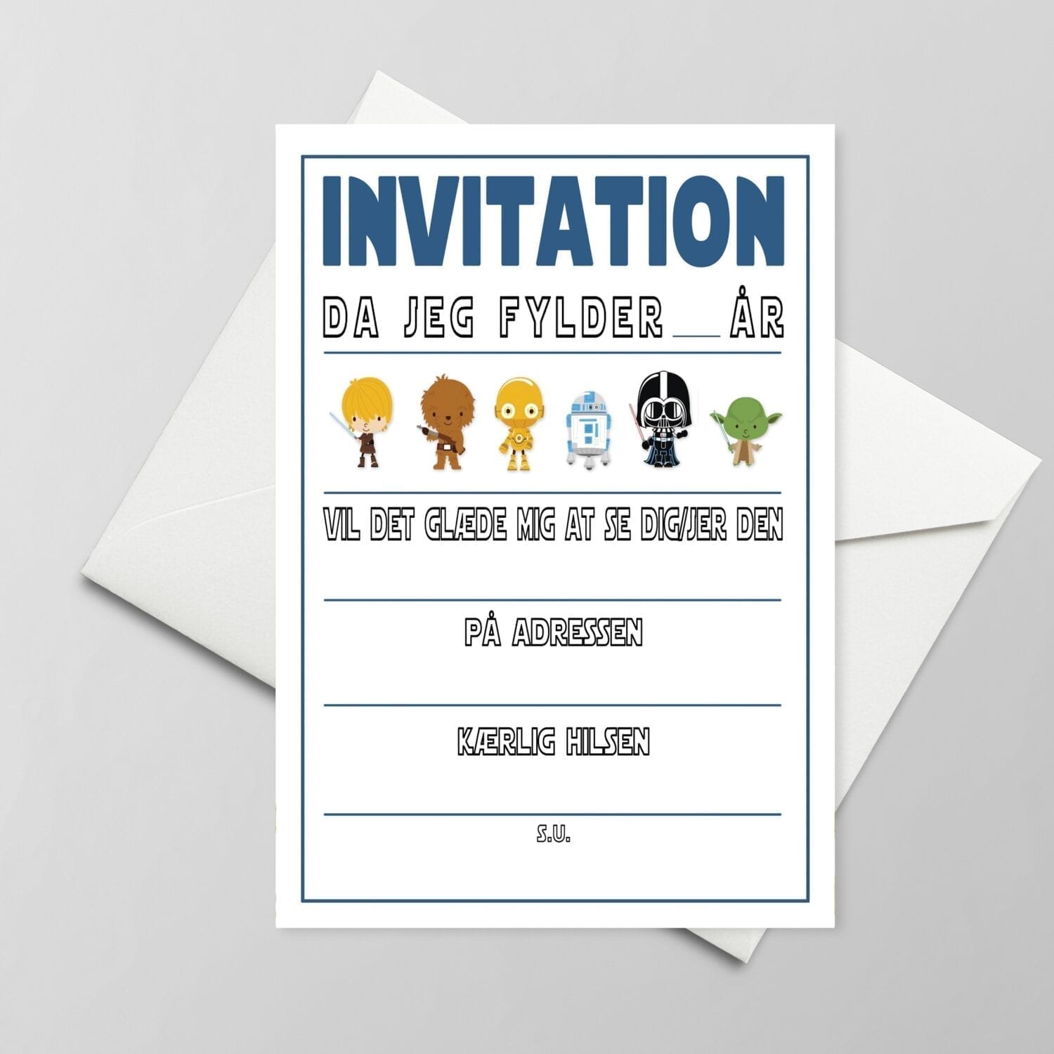 star wars invitation gratis