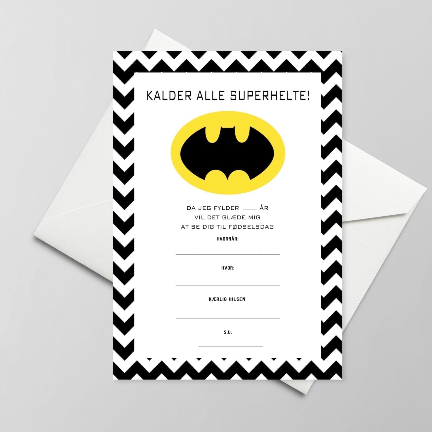 batman invitation gratis