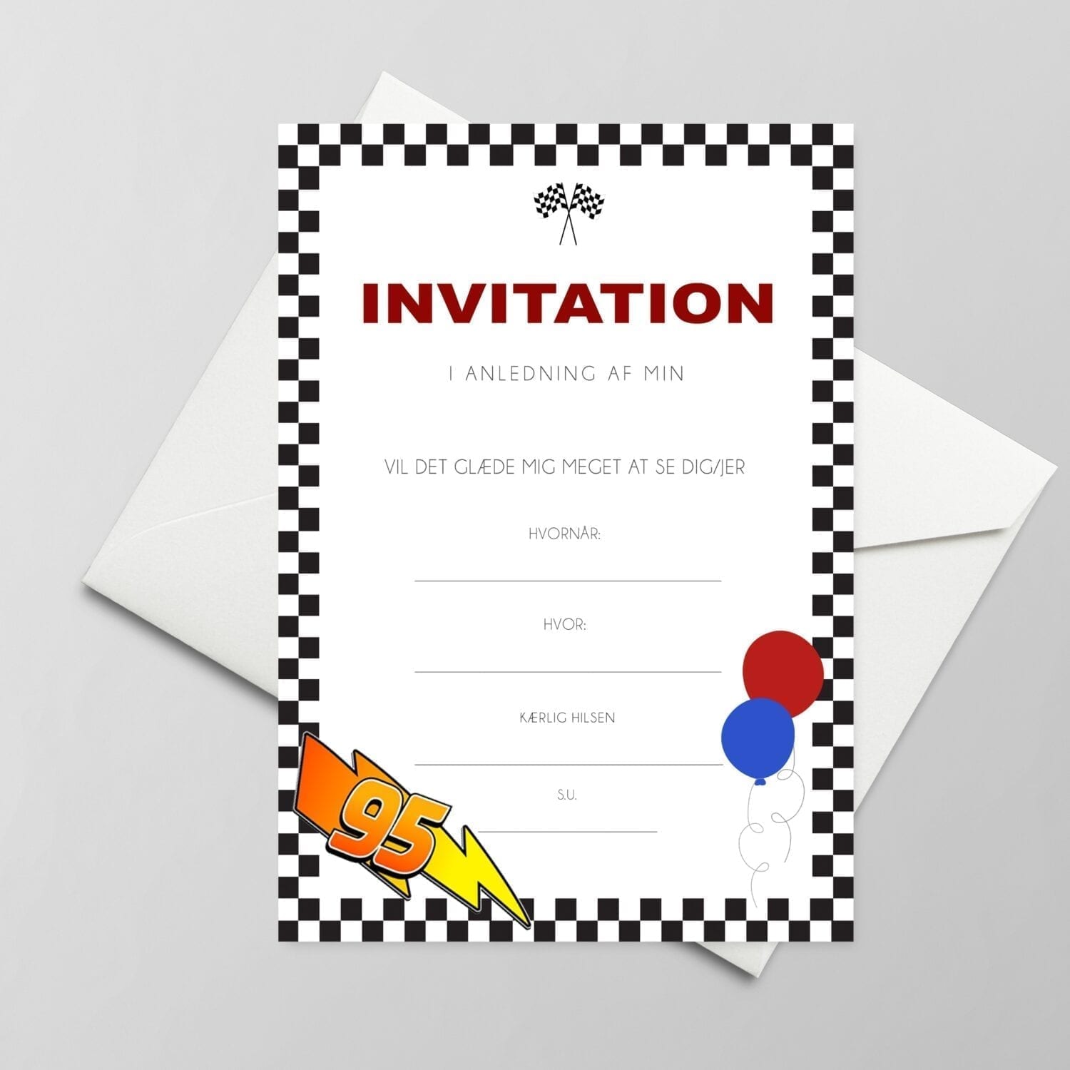 lynet mcqueen biler invitation gratis