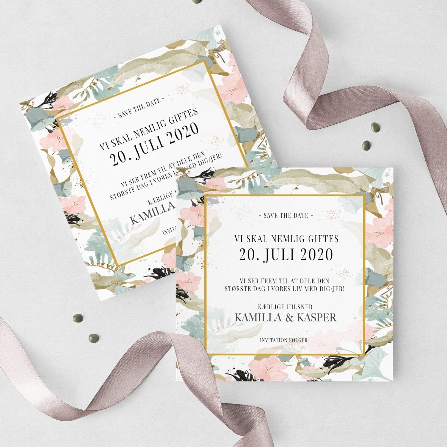 pale blue save the date