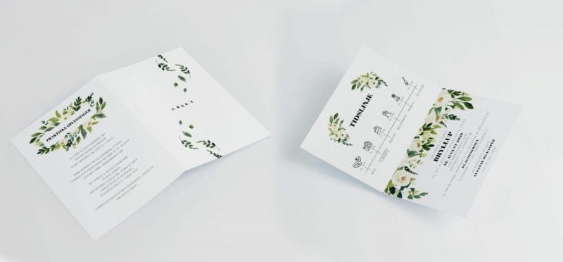 Go traditional A4 invitation