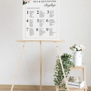Gold frame bordplan