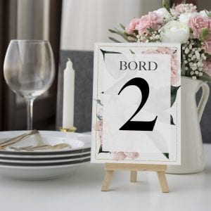 Gold frame bordnumre