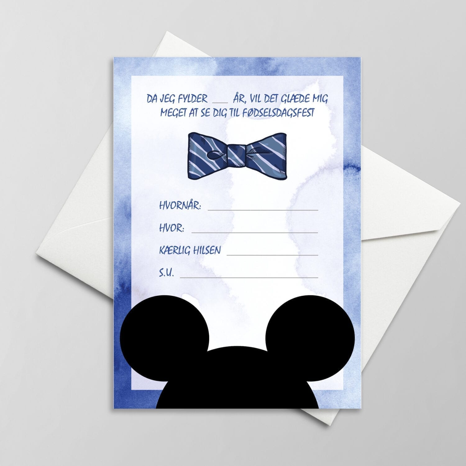 Gratis invitation Mickey mouse