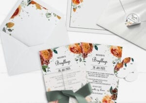 Bryllupsinvitation | GOLDEN BOUQUET