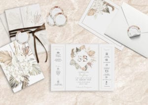 Bryllupsinvitation | Portefals | BOTANICAL RHAPSODY