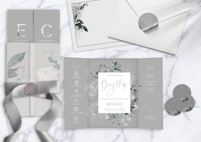 magical greys, invitation til bryllup