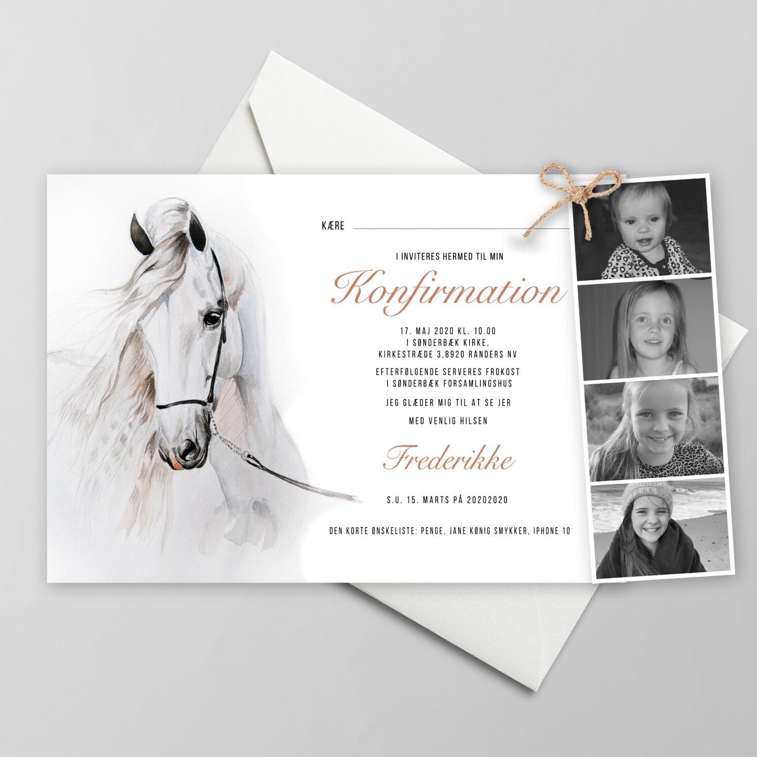 Watercolor Horse invitation