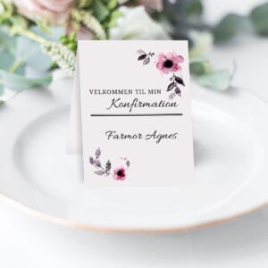 Always Pink - Foldet A6 - på tallerken