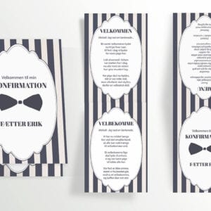 Gentleman - Foldet A6 - indersider