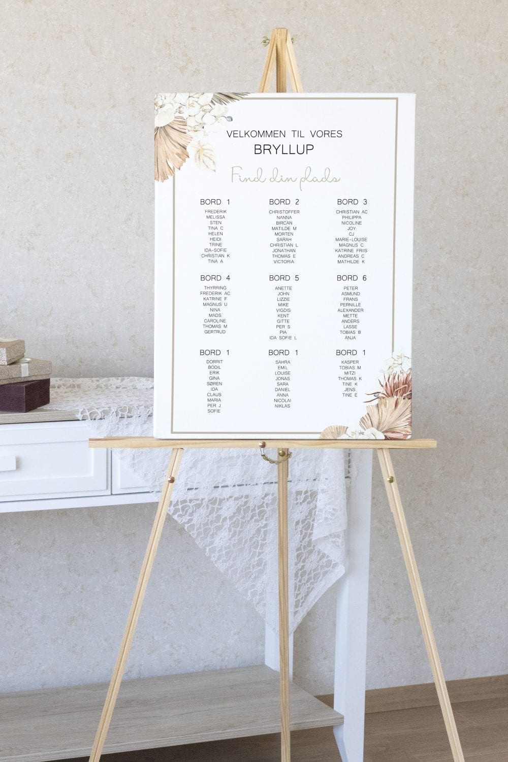Bordplan til Botanical Rhapsody