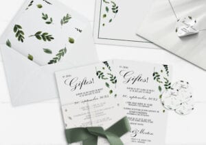 Bryllupsinvitation | A5/A6 | Fallen Grace
