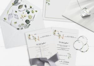 Bryllupsinvitation | A5/A6 | Greenery Fame