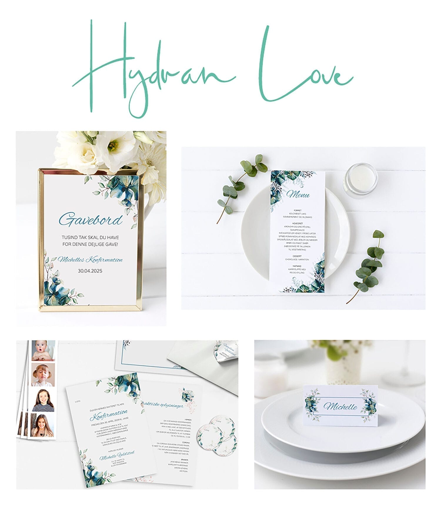 Hydran love konfirmation kortserie