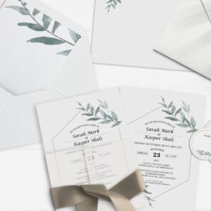 Invitationer simple branch simpelt enkelt