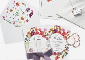 Bryllupsinvitation | A5/A6 | Wild Flowers