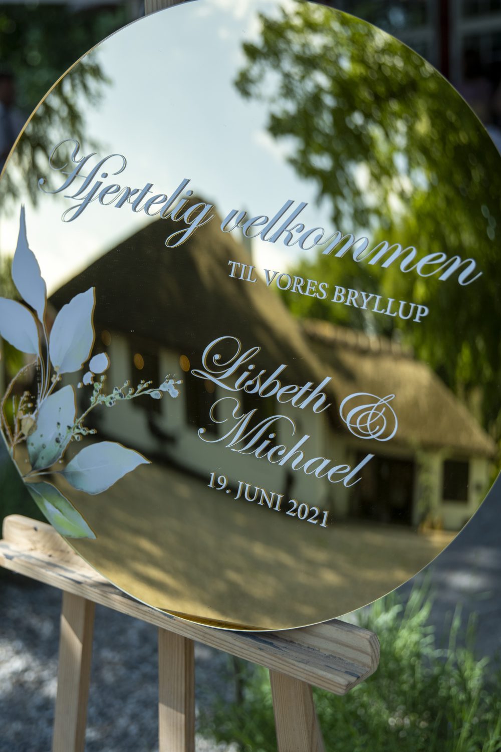 spejlakryl velkomstskilt