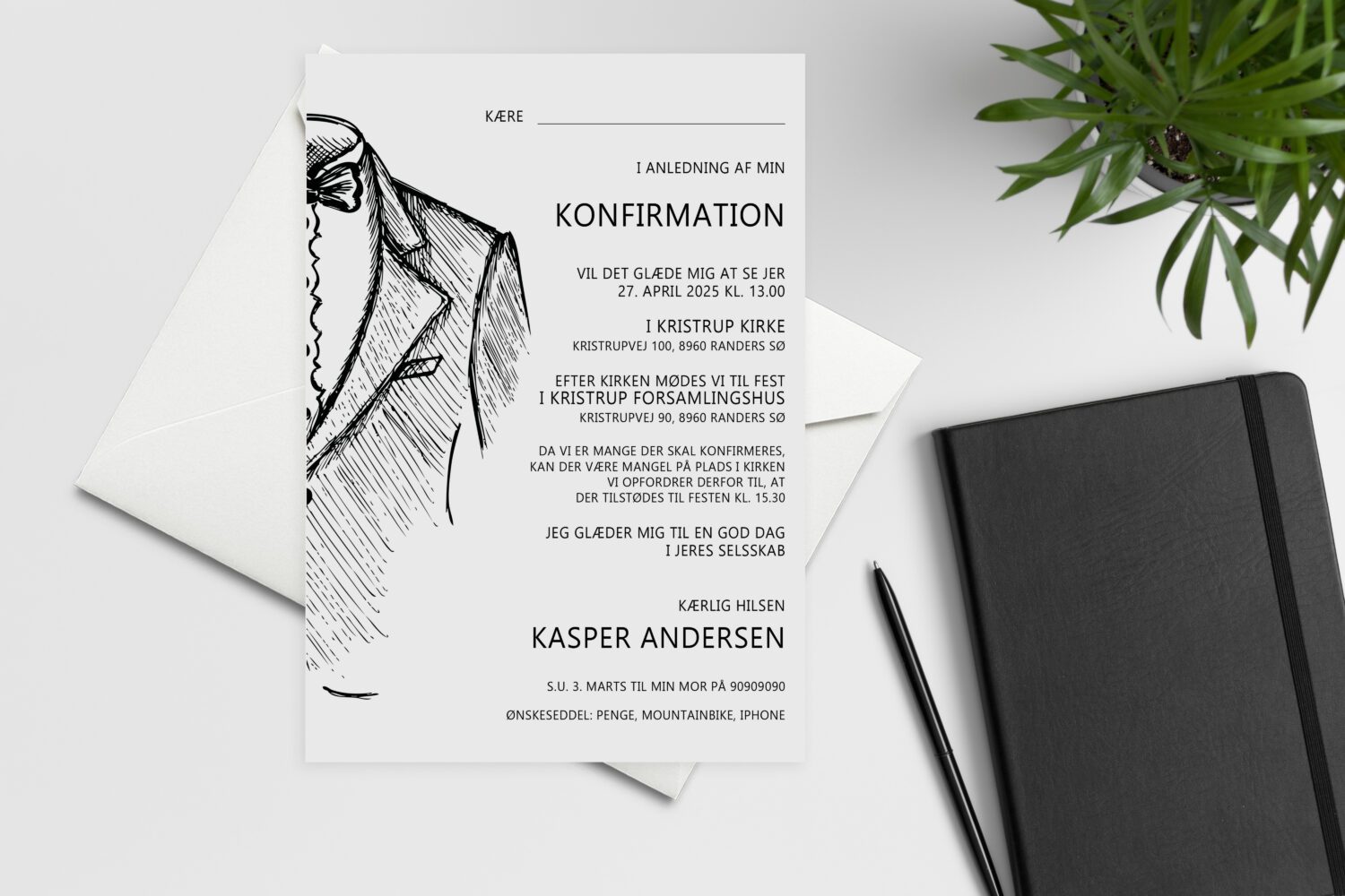 invitation til konfirmation