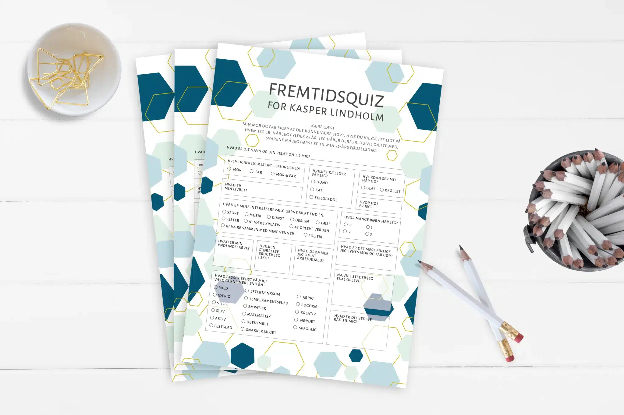 Konfirmationsquiz mockup dreng