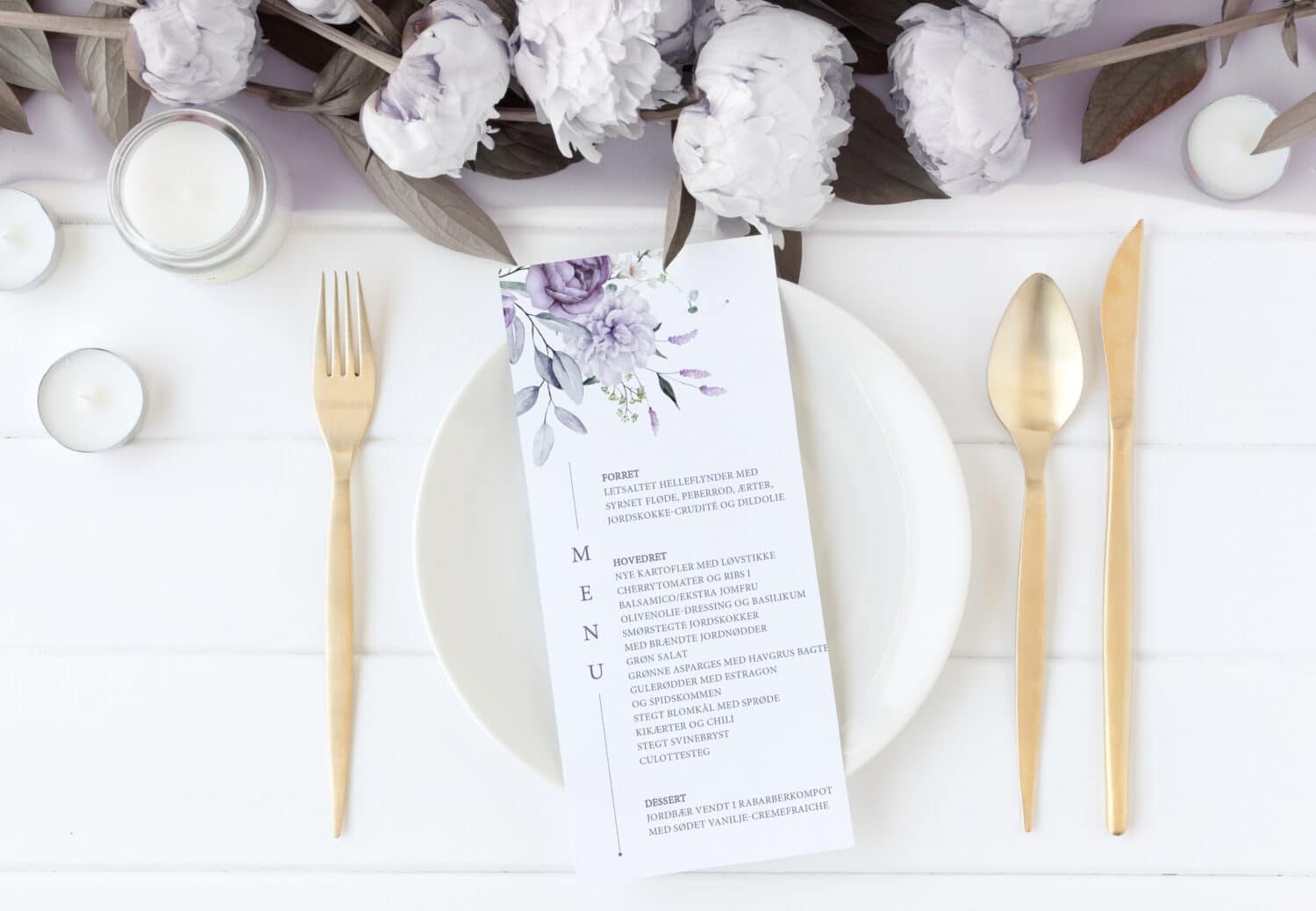 ENCHANTED IN VIOLET - MENU