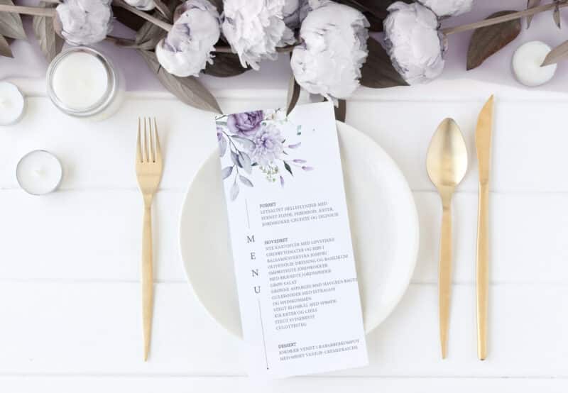 ENCHANTED IN VIOLET - MENU