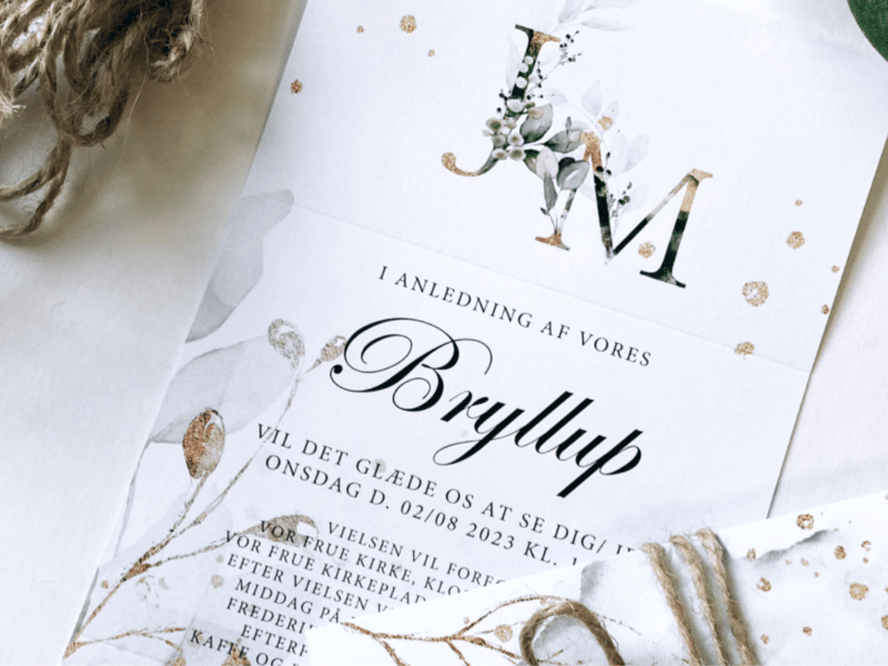 BRYLLUPSINVITATIONER