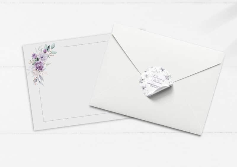 PAKKE STICKERS/KUVERTER ENCHANTED IN VIOLET