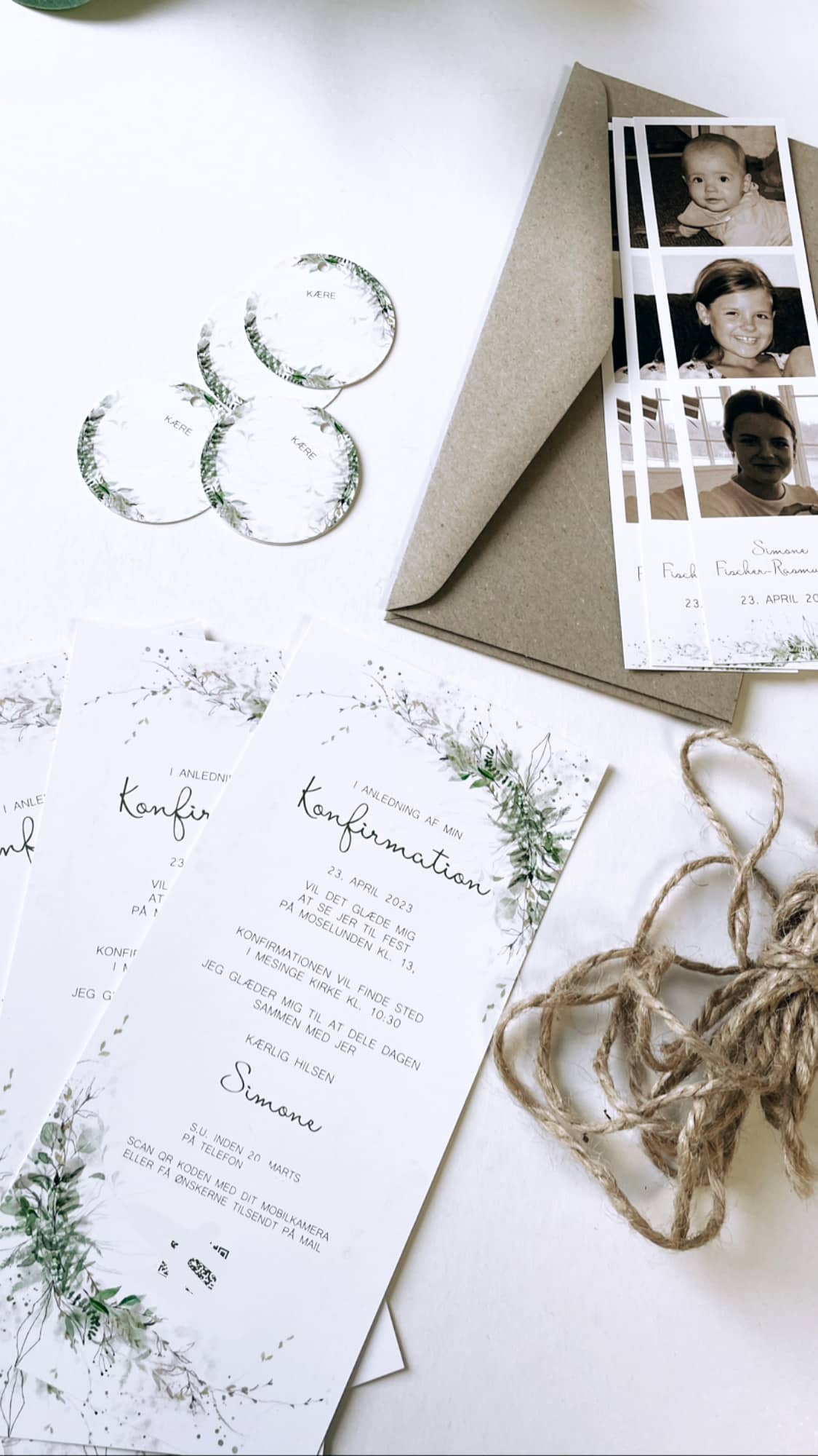 Invitationer til konfirmation