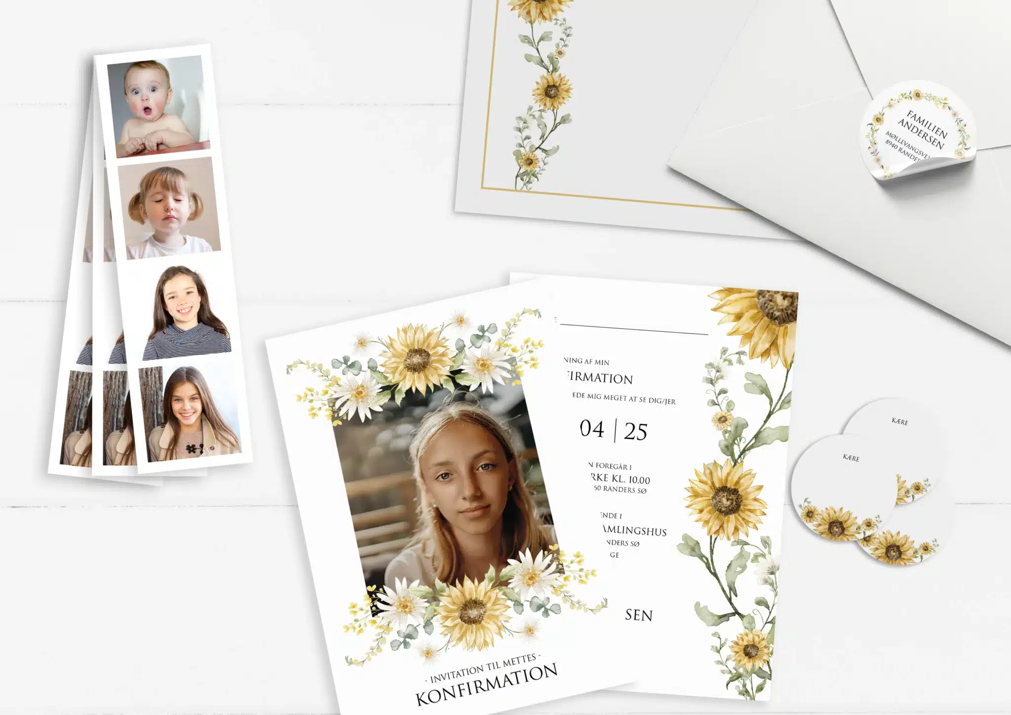 Invitation med billede