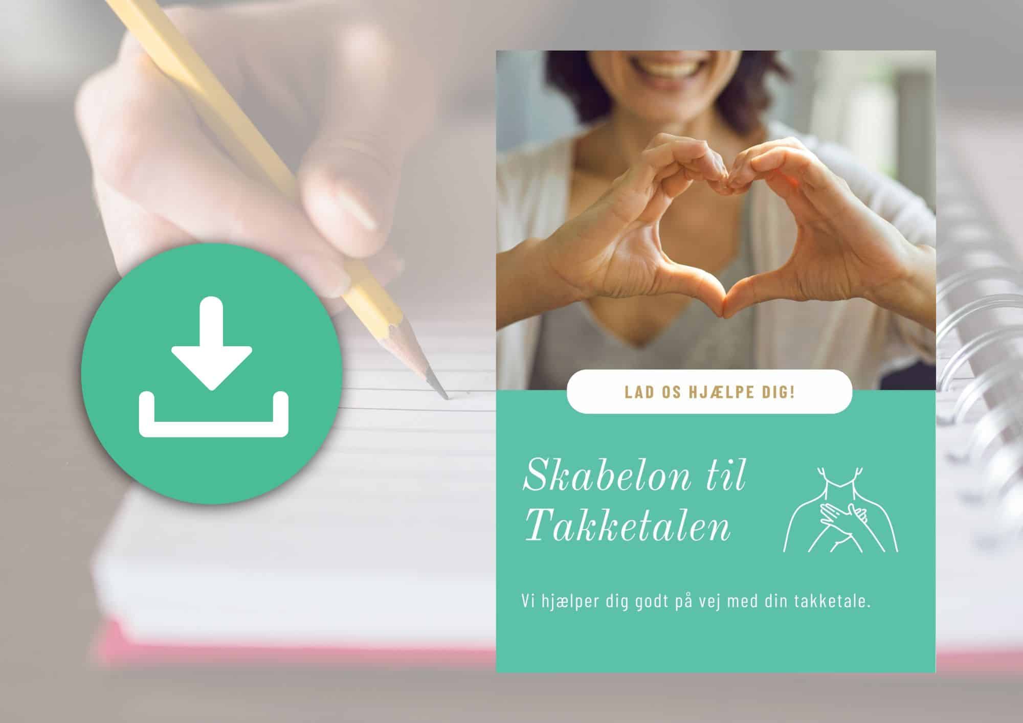 Gratis skabelon til takketalen