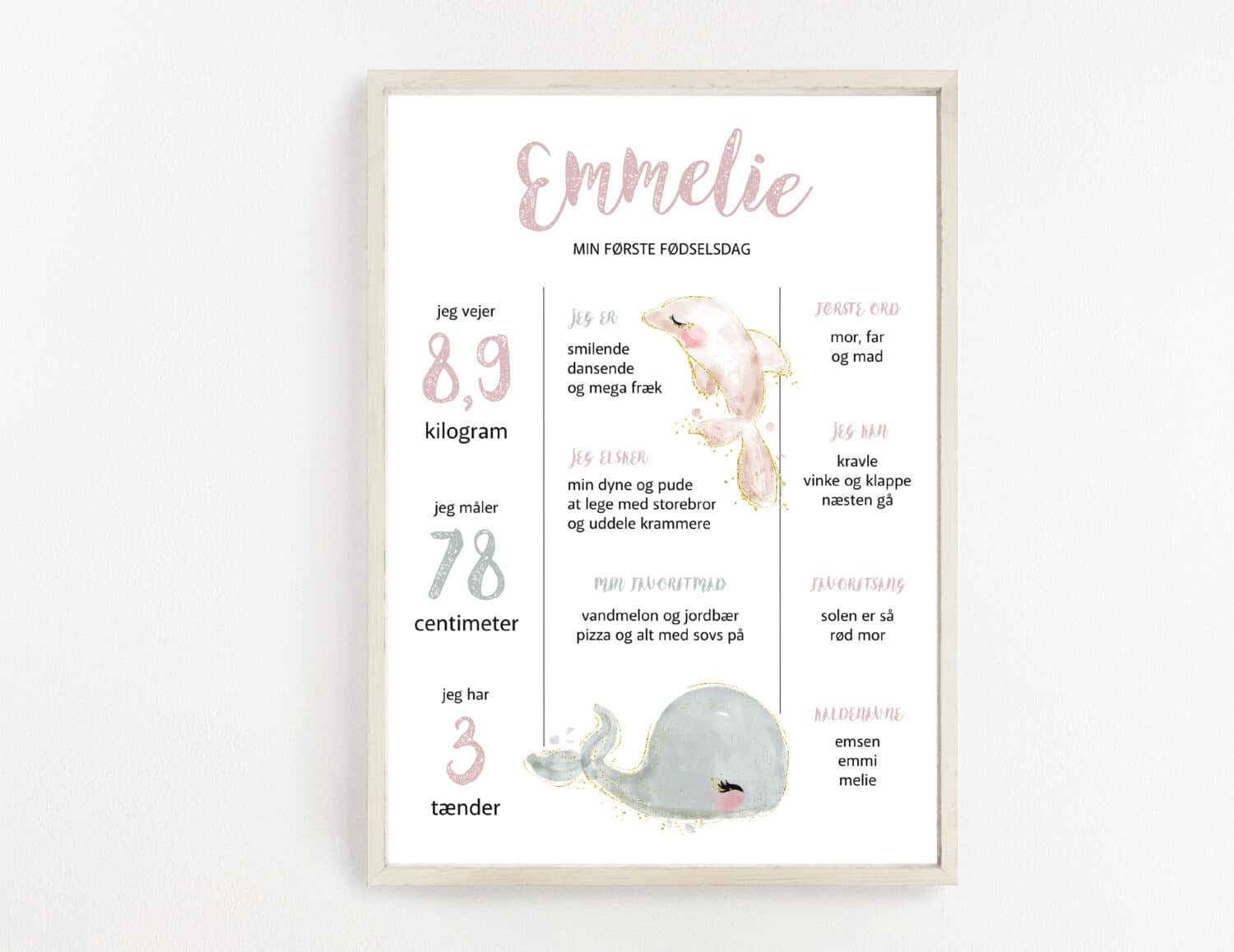 Emmelie - Chalkboard A3 (mockup)