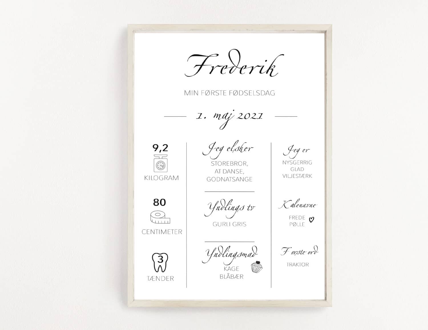 Frederik - Chalkboard A3 (mockup)