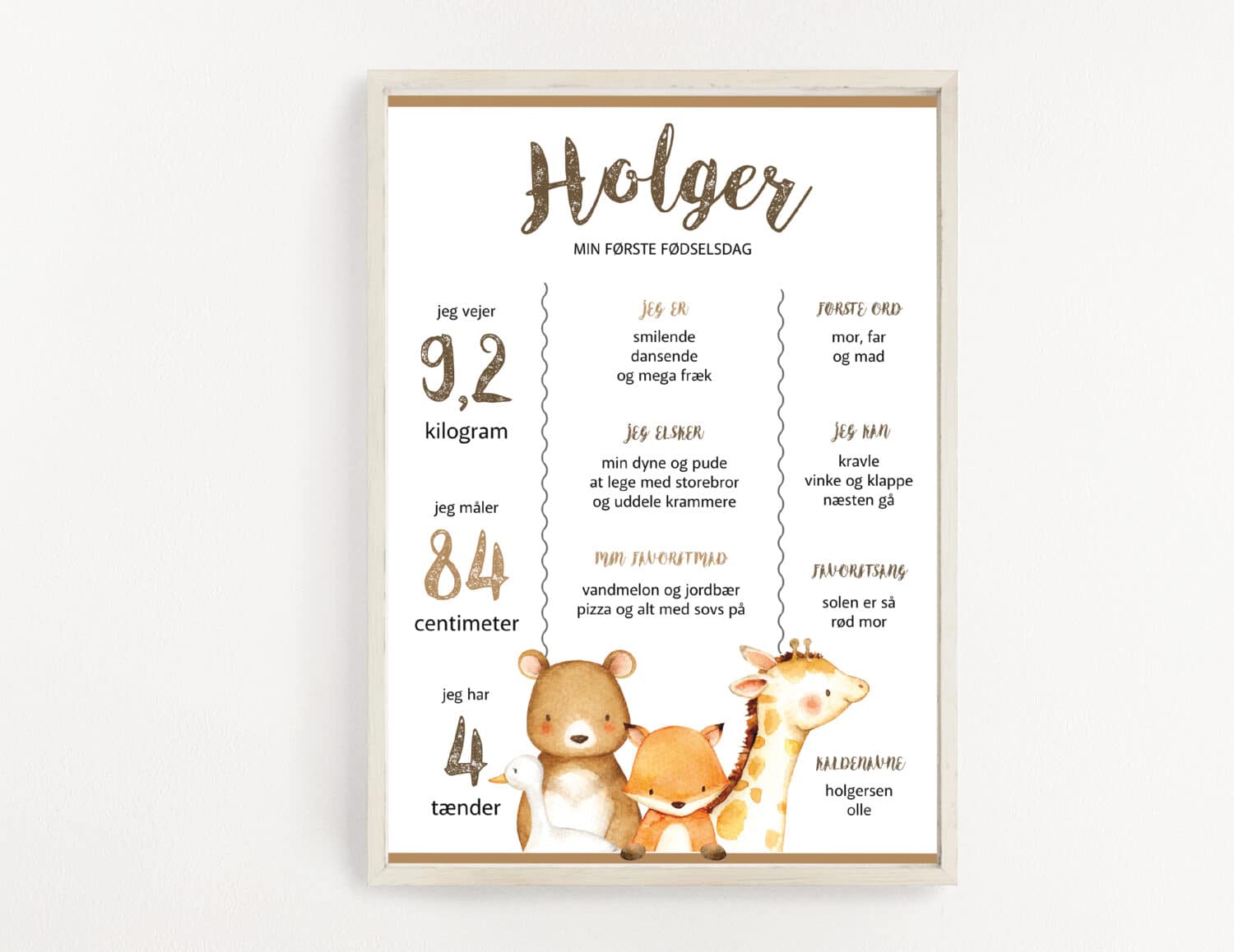 Holger - Chalkboard A3 (mockup)
