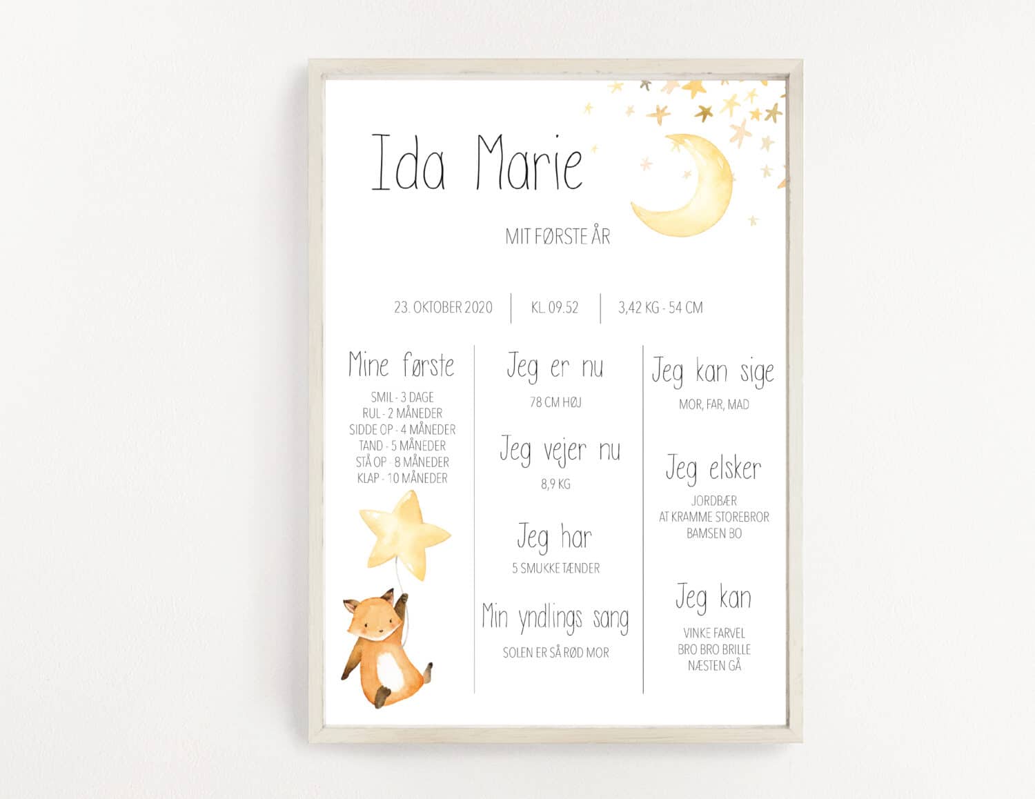 Ida Marie - Chalkboard A3 (mockup)