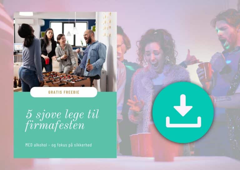 5 lege til firmafest med alkohol