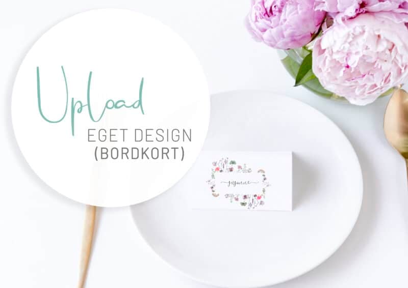 Mockup til eget design BORDKORT