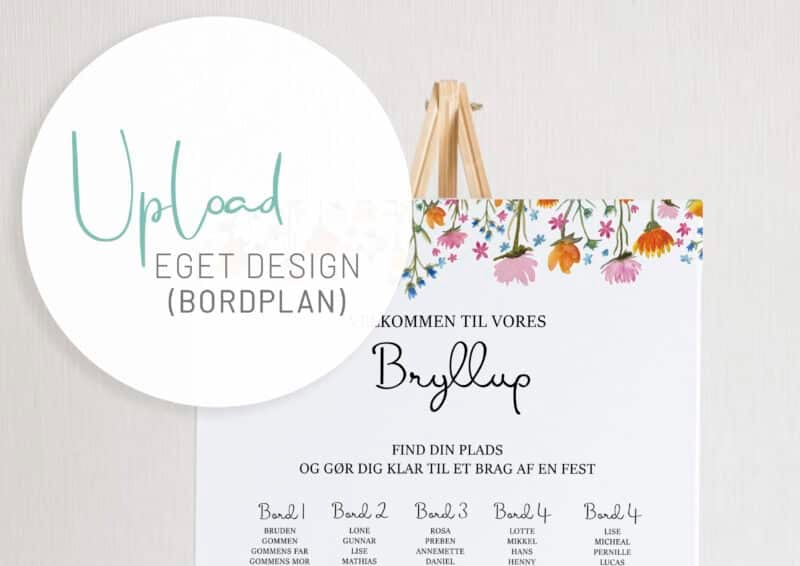 Mockup til eget design Bordplan