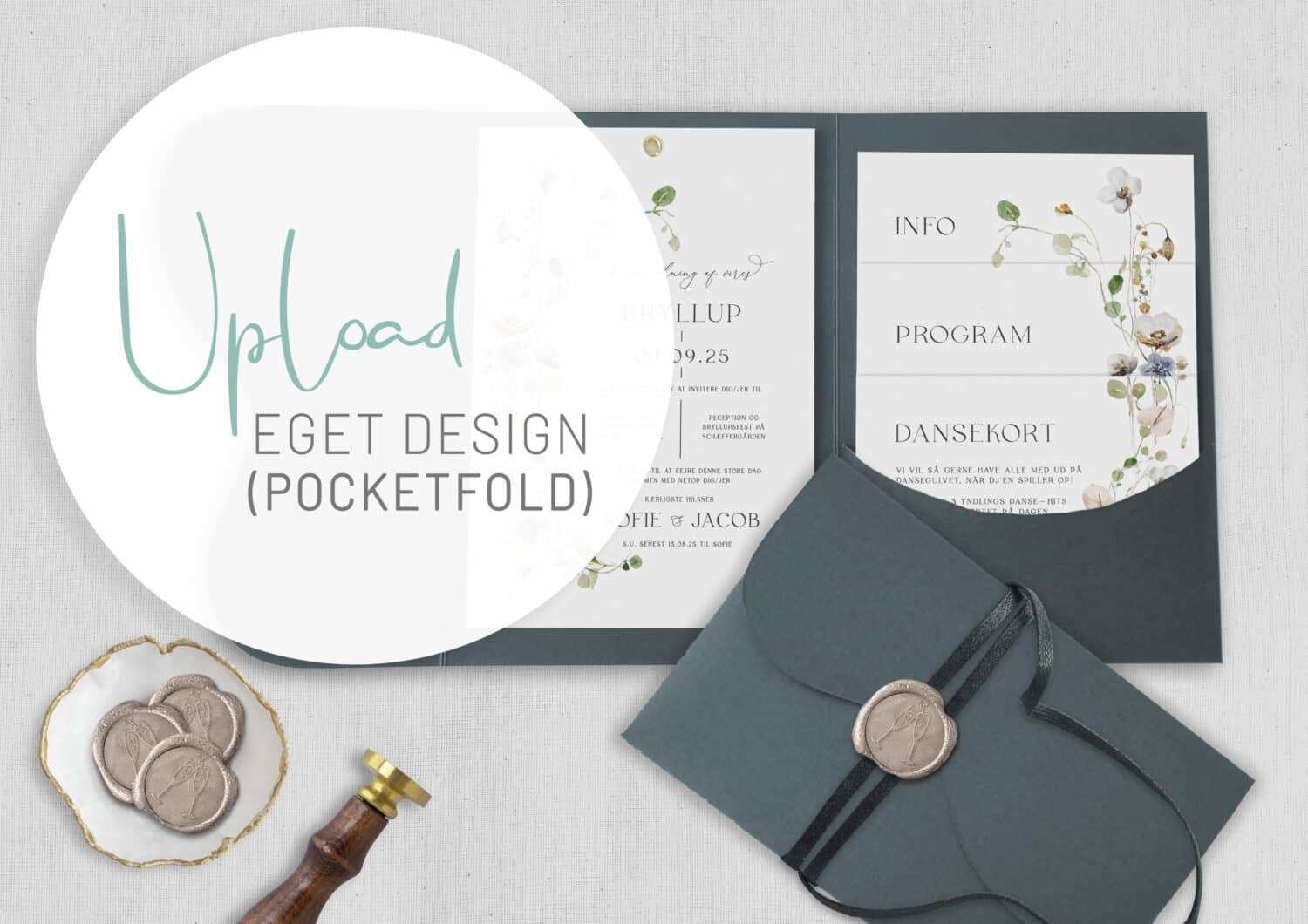 Mockup til eget design Pocketfold