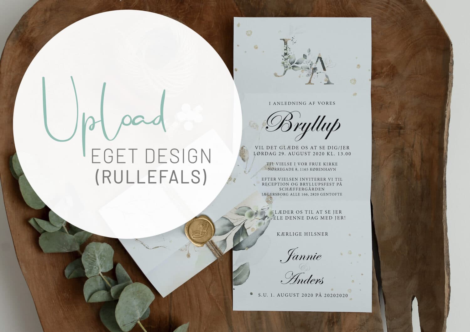 Mockup til eget design RULLEFALS