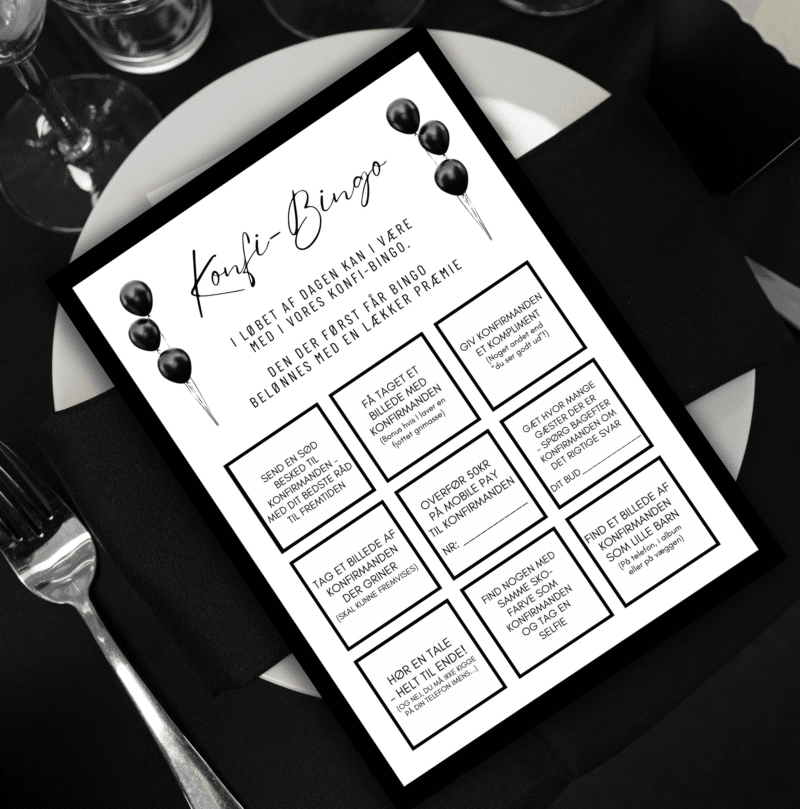 Konfirmations bingo