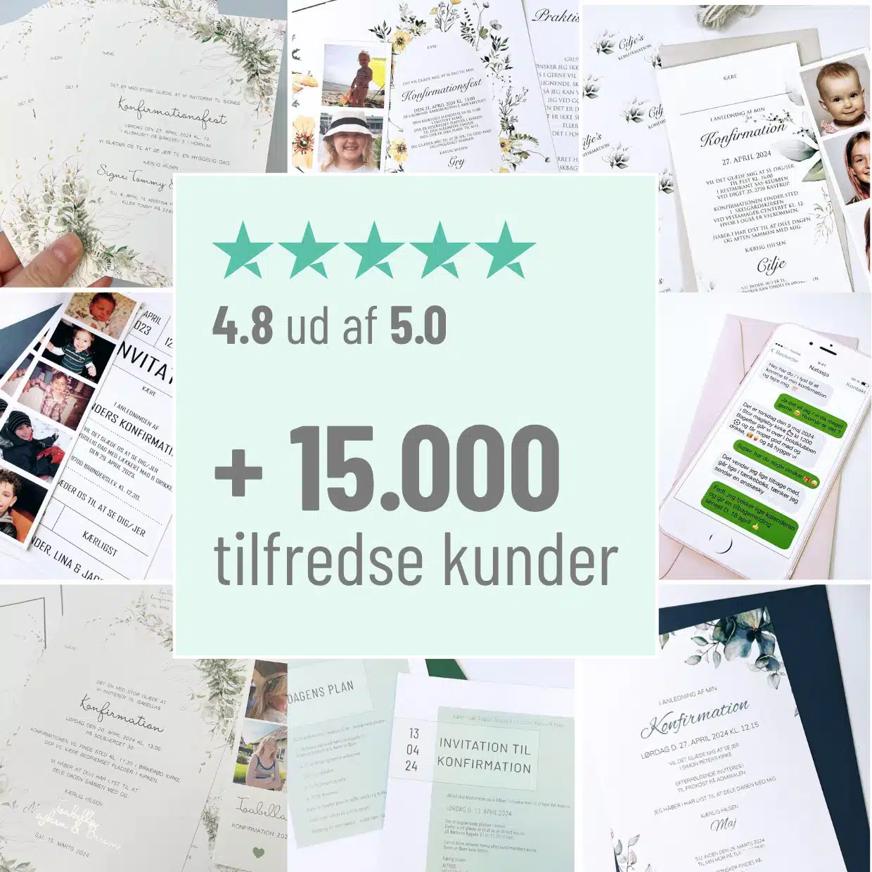 +15000 tilfredse kunder 4.8 stjerner
