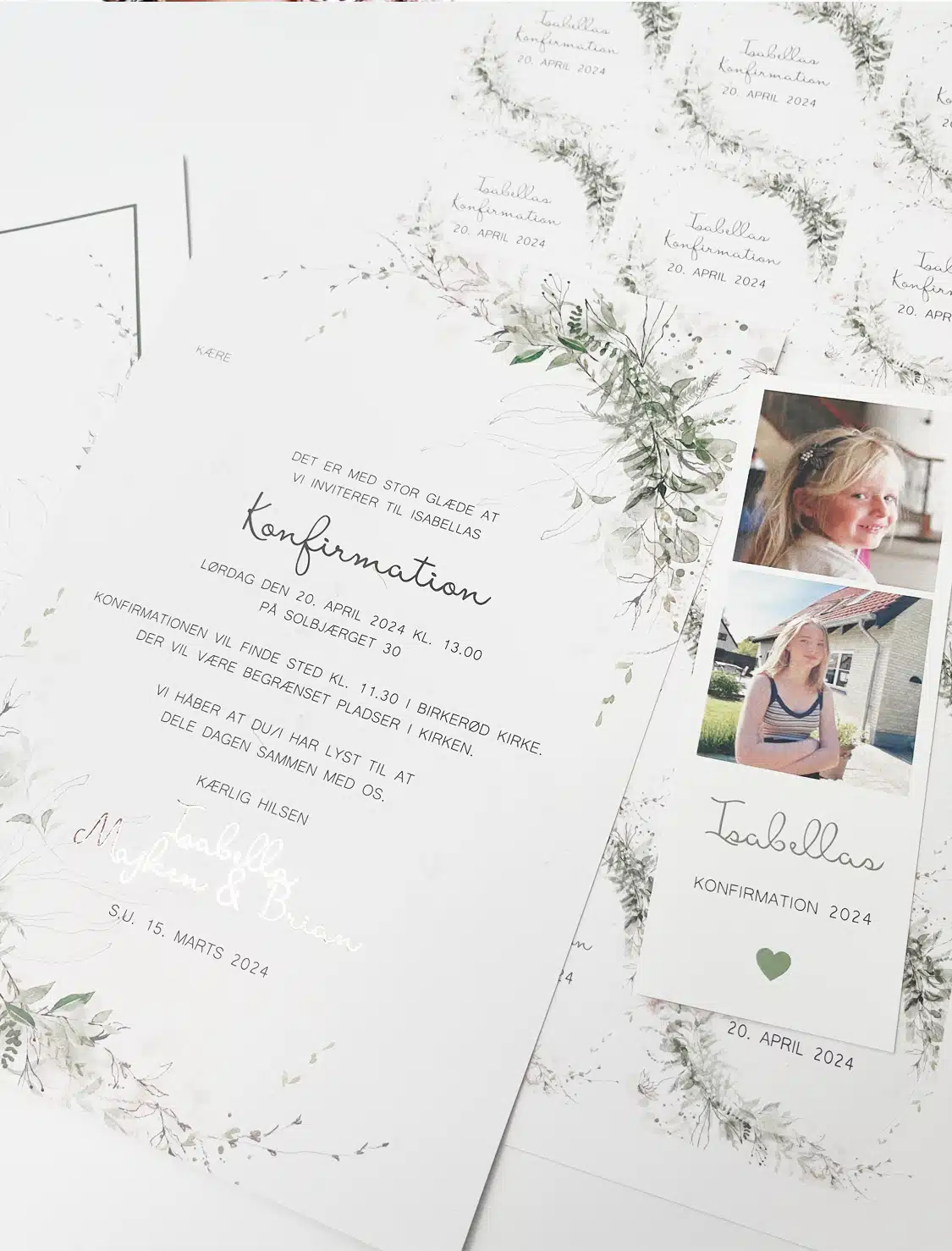 Green beauty invitation