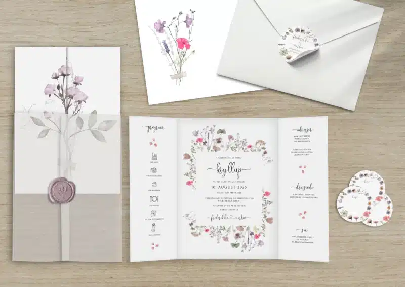 Pressed flowers portefals